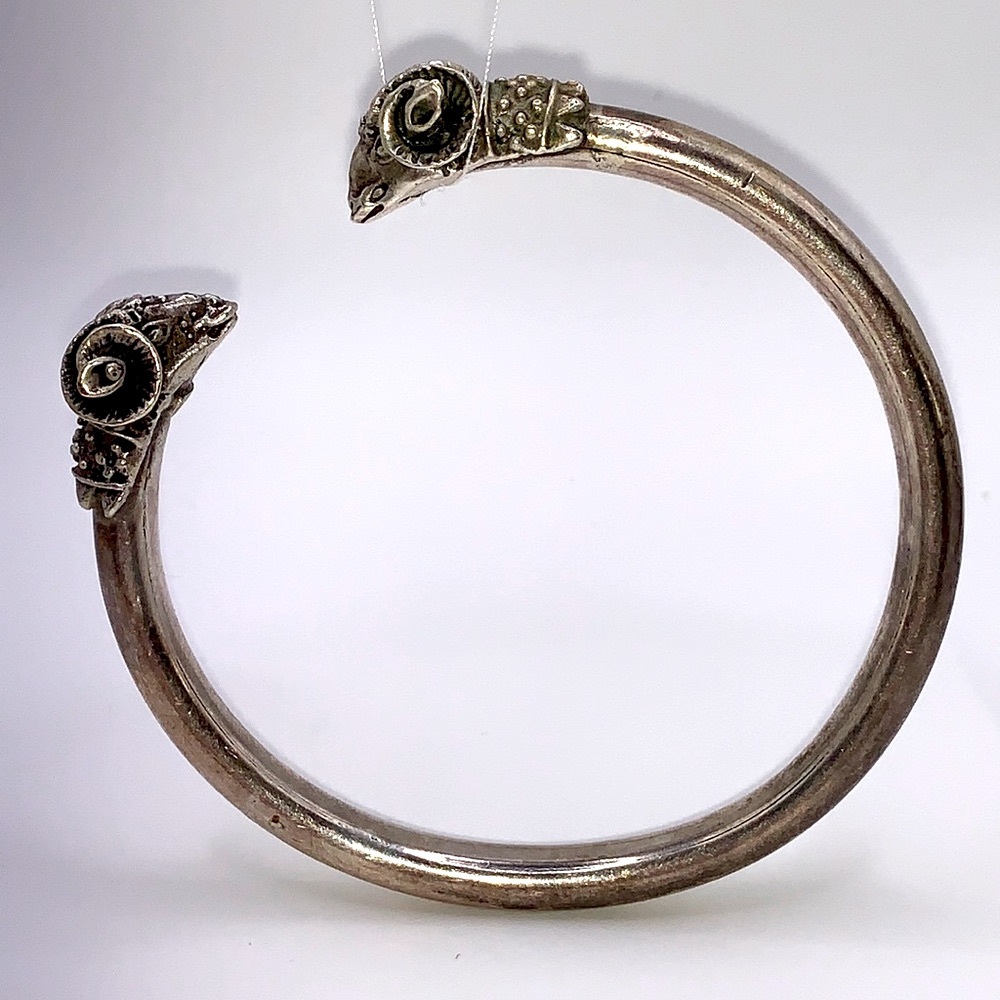 Sterling RAMS HEAD Cuff, Amazing Detail